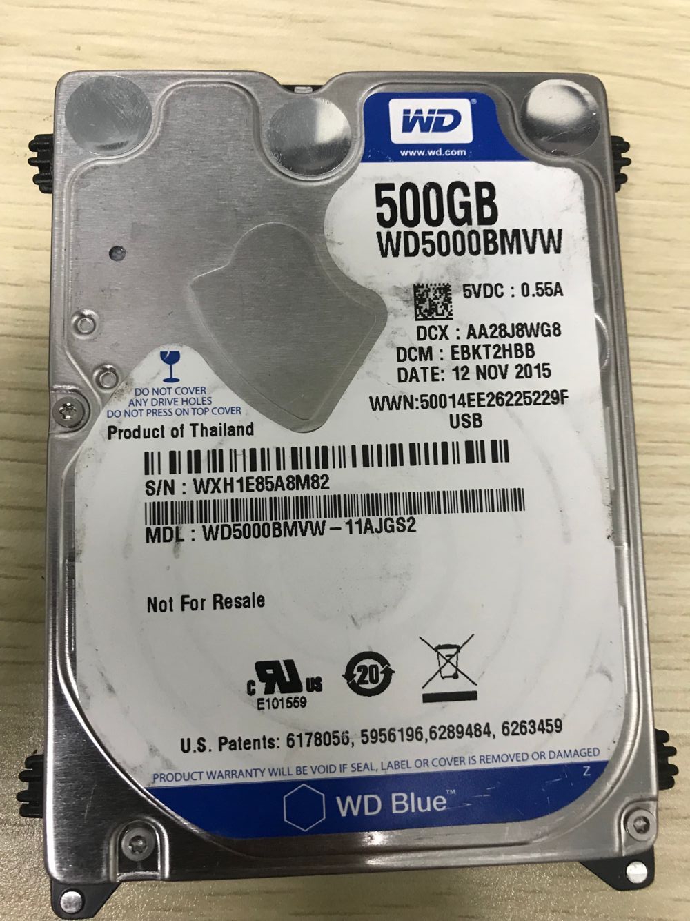 王女士500G移动硬盘数据恢复成功
