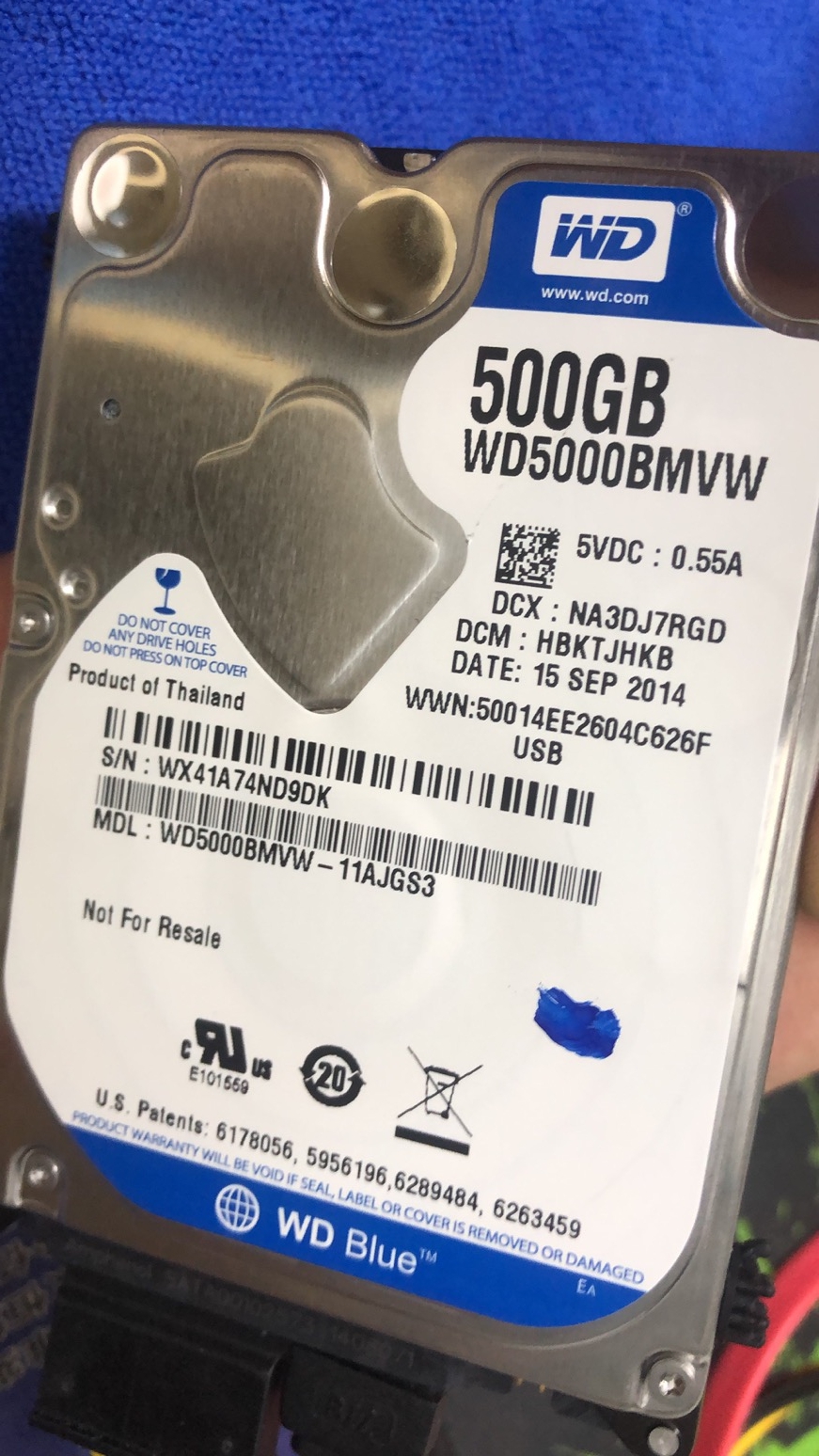 WD10TMVW硬盘恢复成功