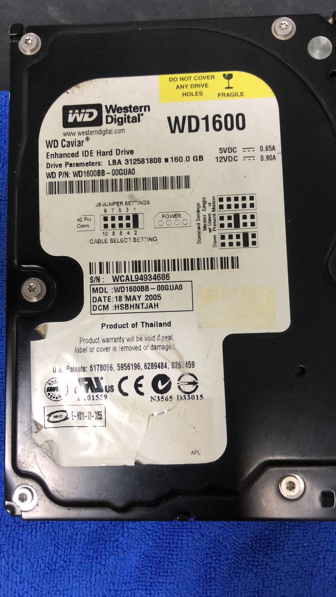 WD1600硬盘恢复成功