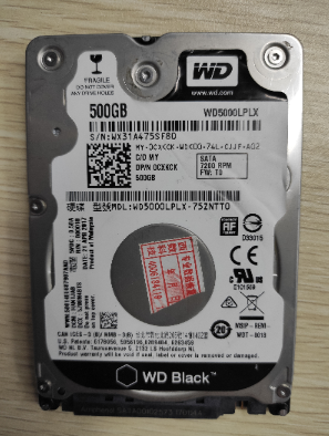 WD5000LPLX-752NTT0硬盘恢复成功