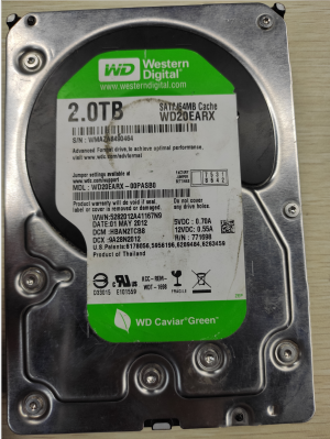 南京深林警察学院WD硬盘恢复成功