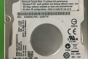 WD5000LPVX开盘数据恢复成功