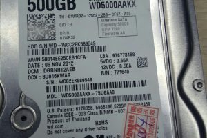 袁先生500G西数硬盘开盘数据恢复成功