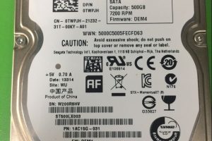 ST500LX003开盘数据恢复成功