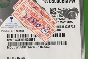 西数WD5000BMVW开盘数据恢复成功