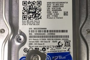 WD50000AAKX开盘数据恢复成功