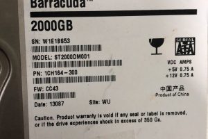 范小姐2000G希捷硬盘数据恢复成功