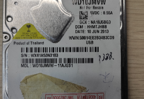 WD10JMVW-11AJGSI硬盘恢复成功