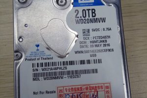 李先生2TB西数硬盘开盘数据恢复成功