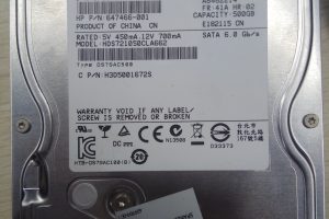 俞女士500G日立硬盘开盘数据恢复成功