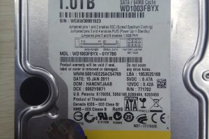 虞先生1TB西数硬盘开盘数据恢复成功