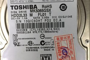 MK5065GSX开盘数据恢复成功