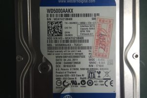 程小姐西数500G硬盘开盘数据恢复成功